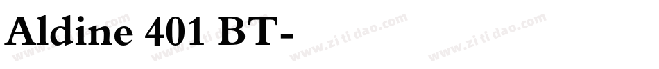 Aldine 401 BT字体转换